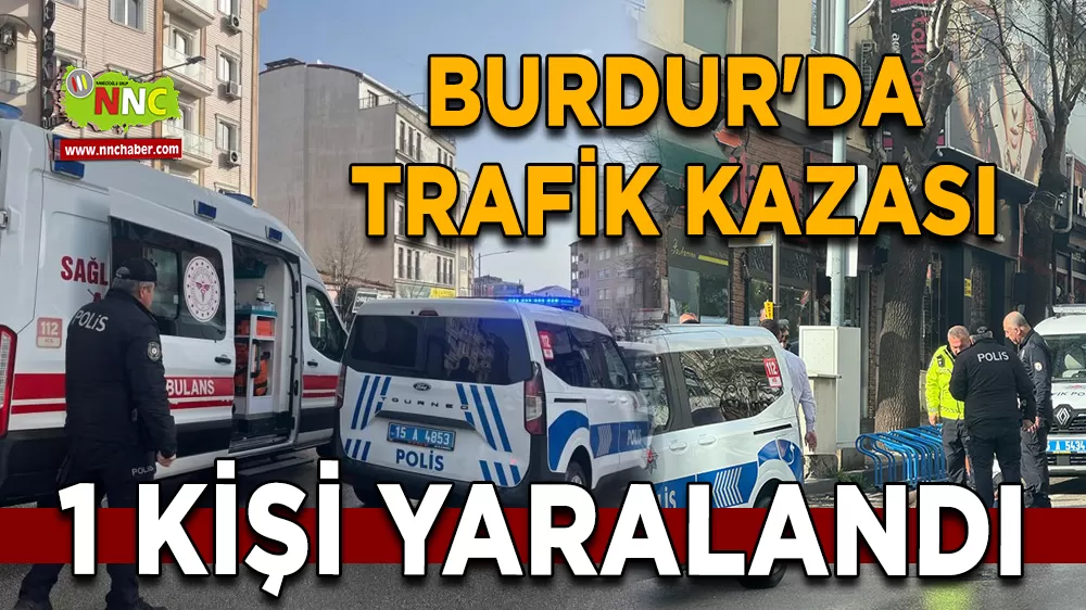 Burdur'da elektrikli bisiklet ile otomobil çarpıştı 1 yaralı