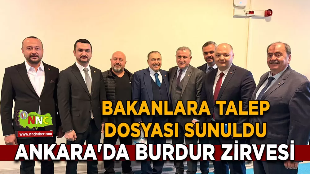 Burdur Heyeti TBMM'de Bakanlar Bolat ve Bak ile bir araya geldi Taleplerini ilettiler