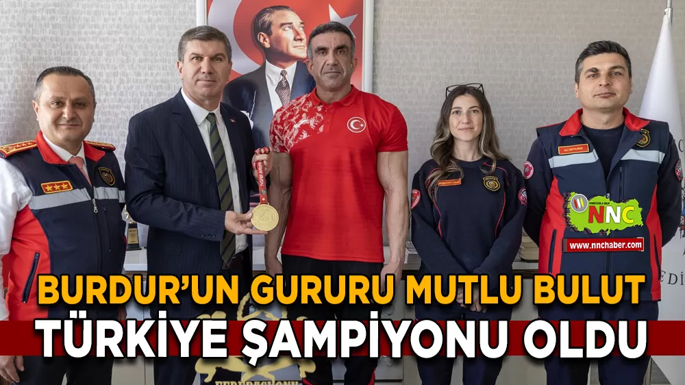 Burdur’un Gururu Mutlu Bulut Türkiye Şampiyonu Oldu