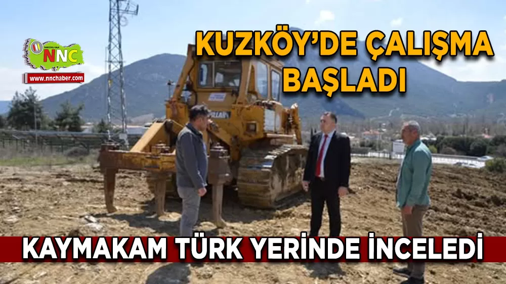 Çeltikçi Kuzköy'de pazar yeri ve köy lokantası için ilk kazma vuruldu