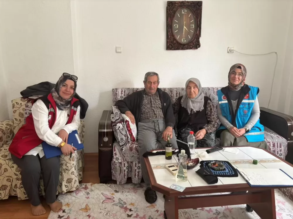 Burdur’da sosyal destek ziyaretleri devam ediyor