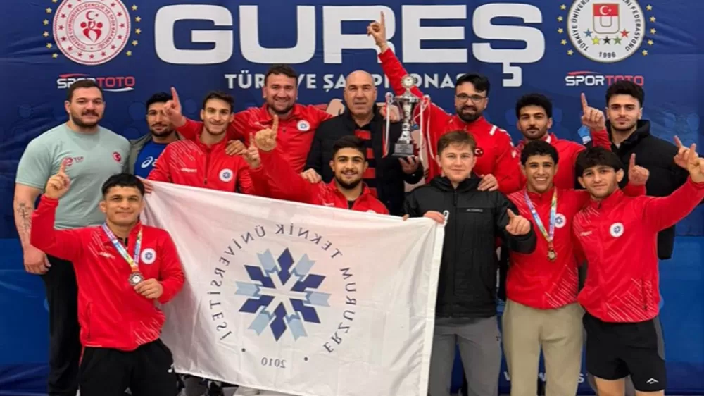  Erzurum Teknik Üniversitesi Burdur MAKÜ 'de yapılan Türkiye Güreş Şampiyonasına damga vurdu