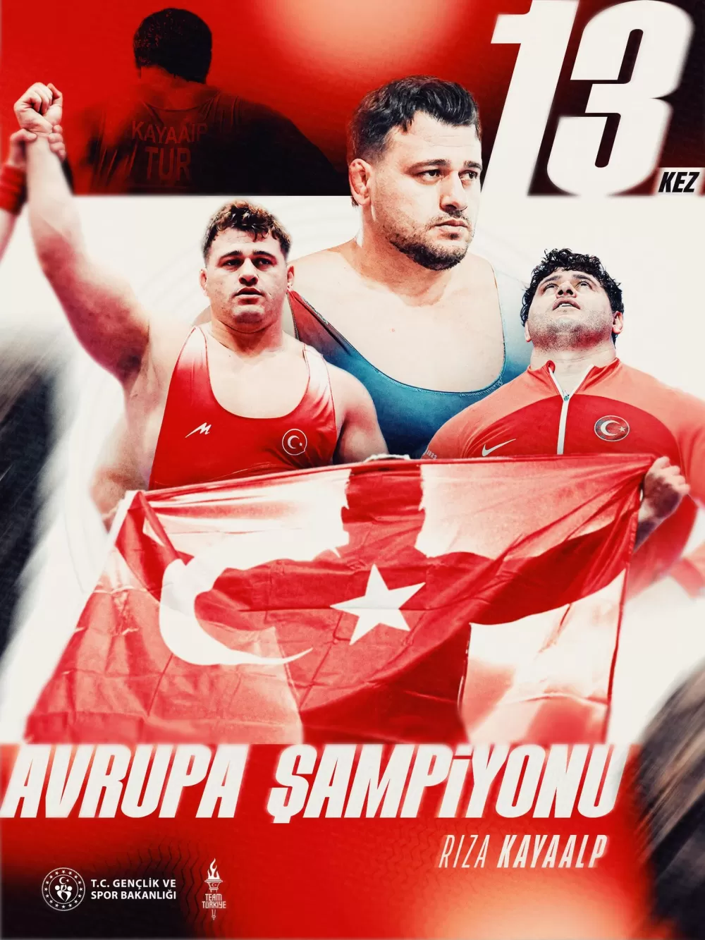 Pehlivan Rıza Kayaalp 13. Avrupa Şampiyonluğuyla Tarihe Geçti! 