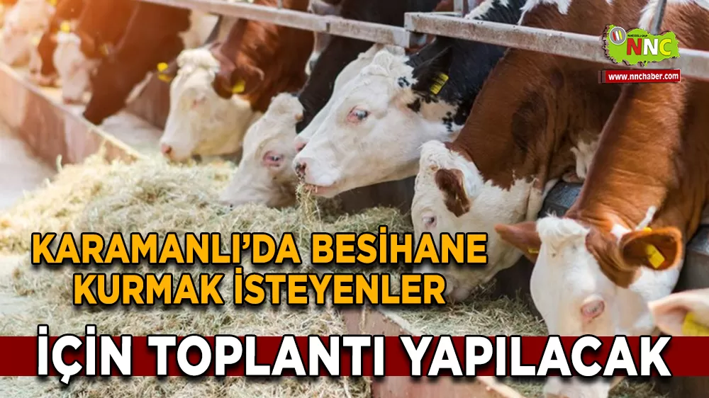 Karamanlı’da Besihane Yatırımı İçin Toplantı Yapılacak