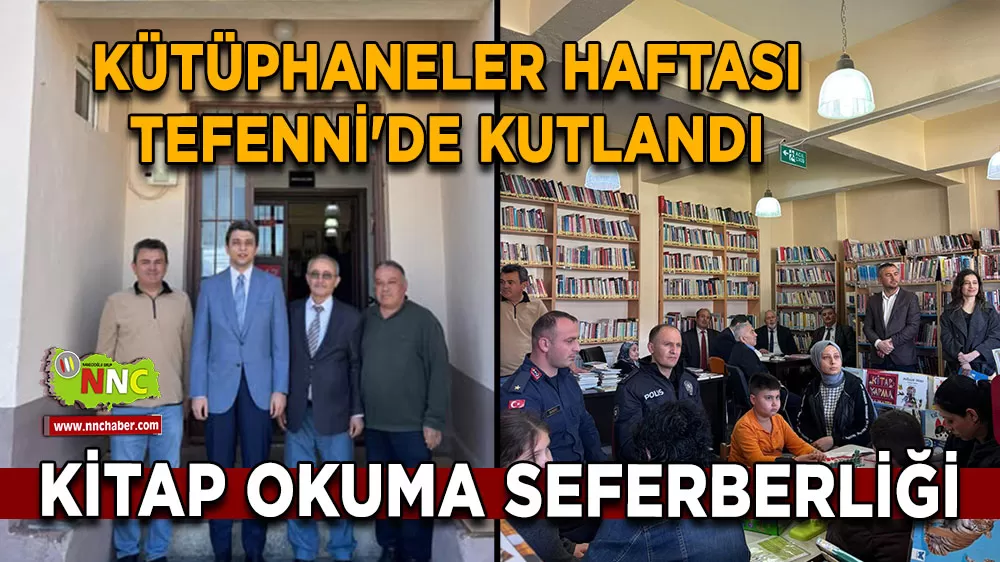 Kaymakam İbrahim Cem Deveci Kütüphaneler Haftası etkinliğinde kitap okudu
