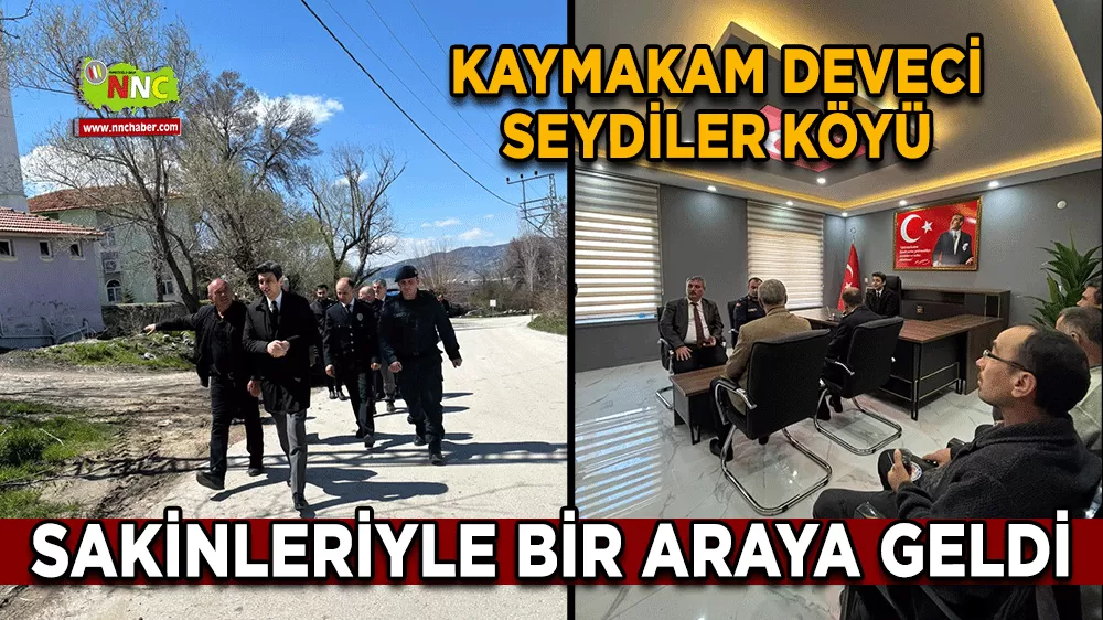 Kaymakam İbrahim Cem Deveci Seydiler Köyü sakinleriyle bir araya geldi
