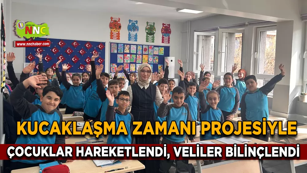 Kucaklaşma Zamanı Projesiyle çocuklar hareketlendi, veliler bilinçlendi
