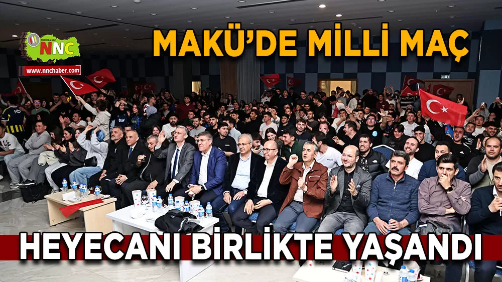 MAKÜ'de milli maç coşkusu! A Milli Takım Dünya Kupası biletini aldı