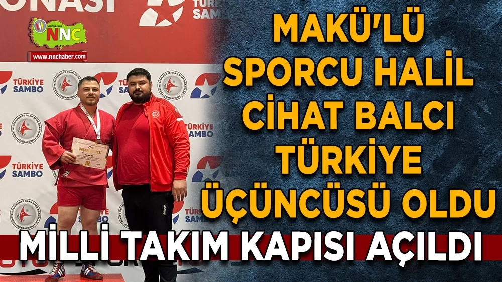 MAKÜ'lü Halil Cihat Balcı Türkiye üçüncüsü oldu Milli takım kapısı açıldı