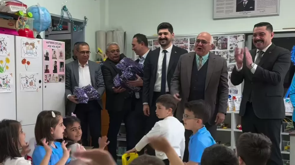 MHP Burdur İl Başkanı Gün, USO İlkokulu'nu Ziyaret Etti