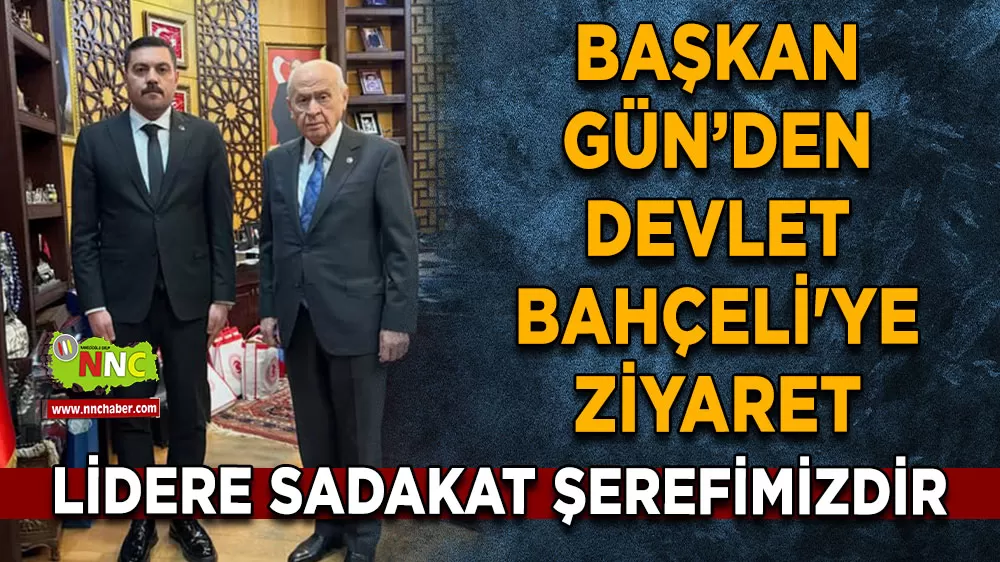 MHP Burdur İl Başkanı Mustafa Gün Devlet Bahçeli'yi ziyaret etti
