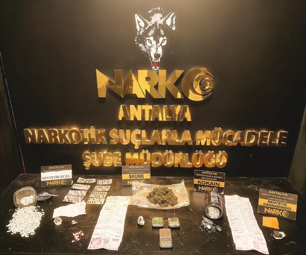Antalya'da dev narkotik operasyonu 22 zanlı tutuklandı