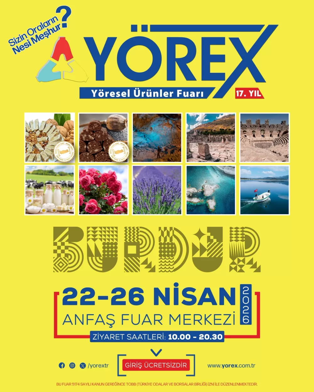 Burdur Lezzetleri YÖREX Fuarı’nda Tanıtılacak