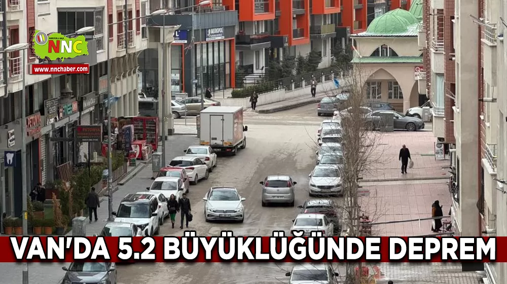 Van'da 5.2 büyüklüğünde deprem