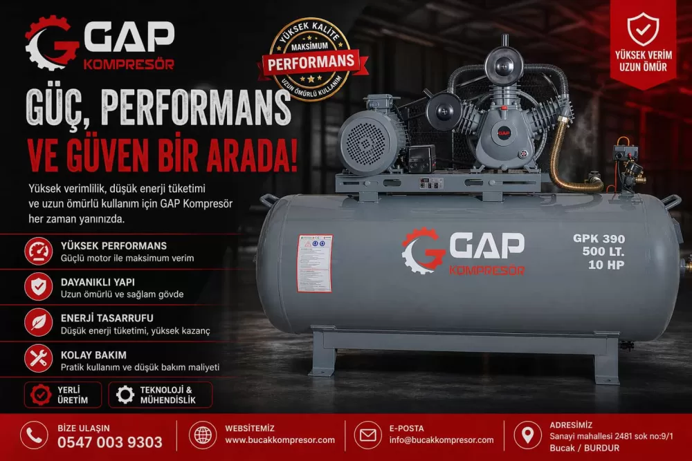 Elektriğin olmadığı yerde artık hava kompresörü çalıştırmak kolay