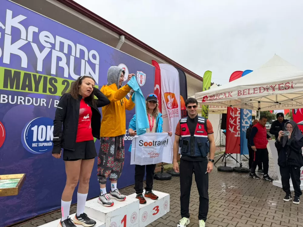 Bucak’ta spor ve tarih buluştu Kremna Sky Run yoğun ilgi gördü