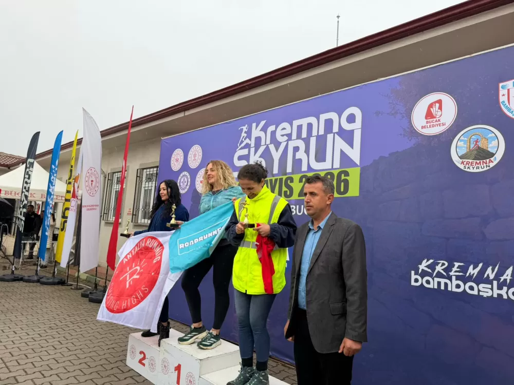 Bucak’ta spor ve tarih buluştu Kremna Sky Run yoğun ilgi gördü