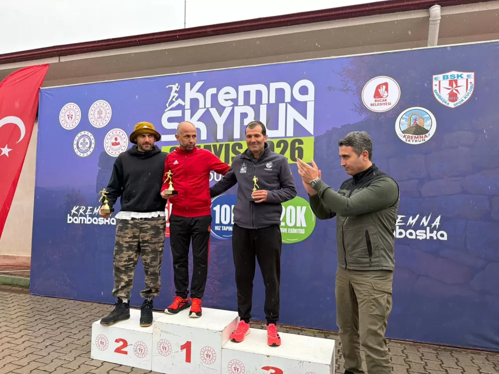 Bucak’ta spor ve tarih buluştu Kremna Sky Run yoğun ilgi gördü