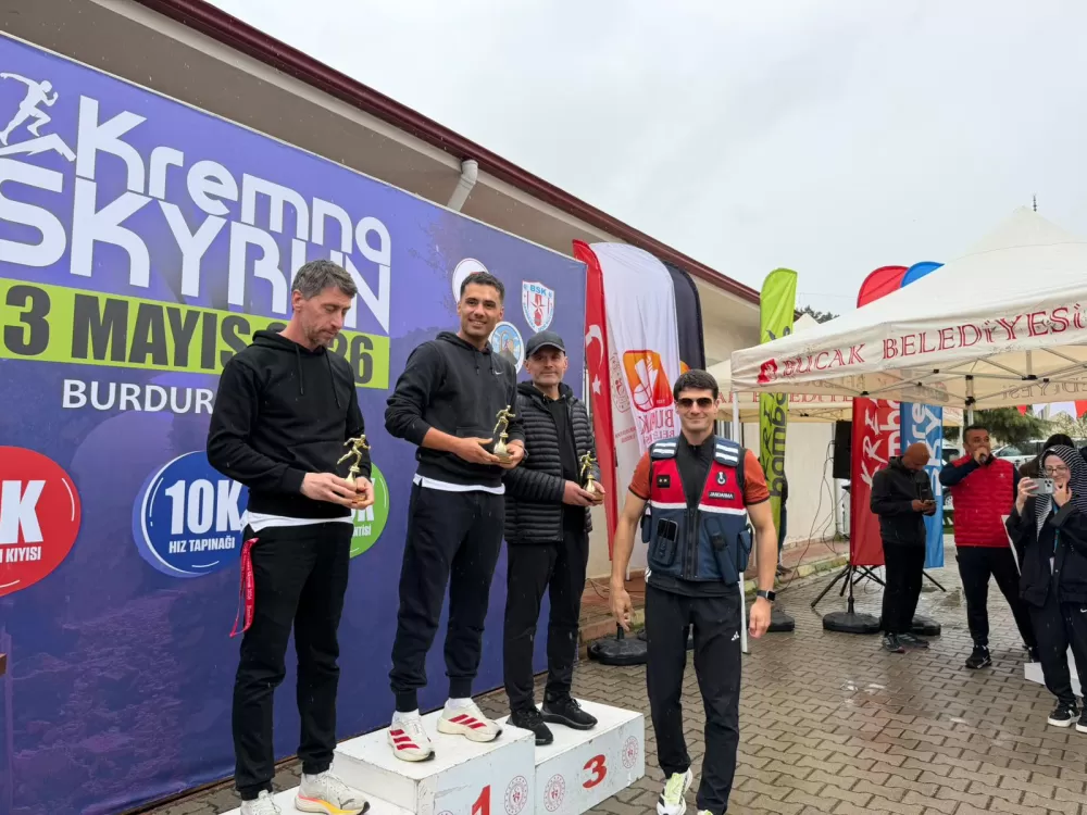Bucak’ta spor ve tarih buluştu Kremna Sky Run yoğun ilgi gördü
