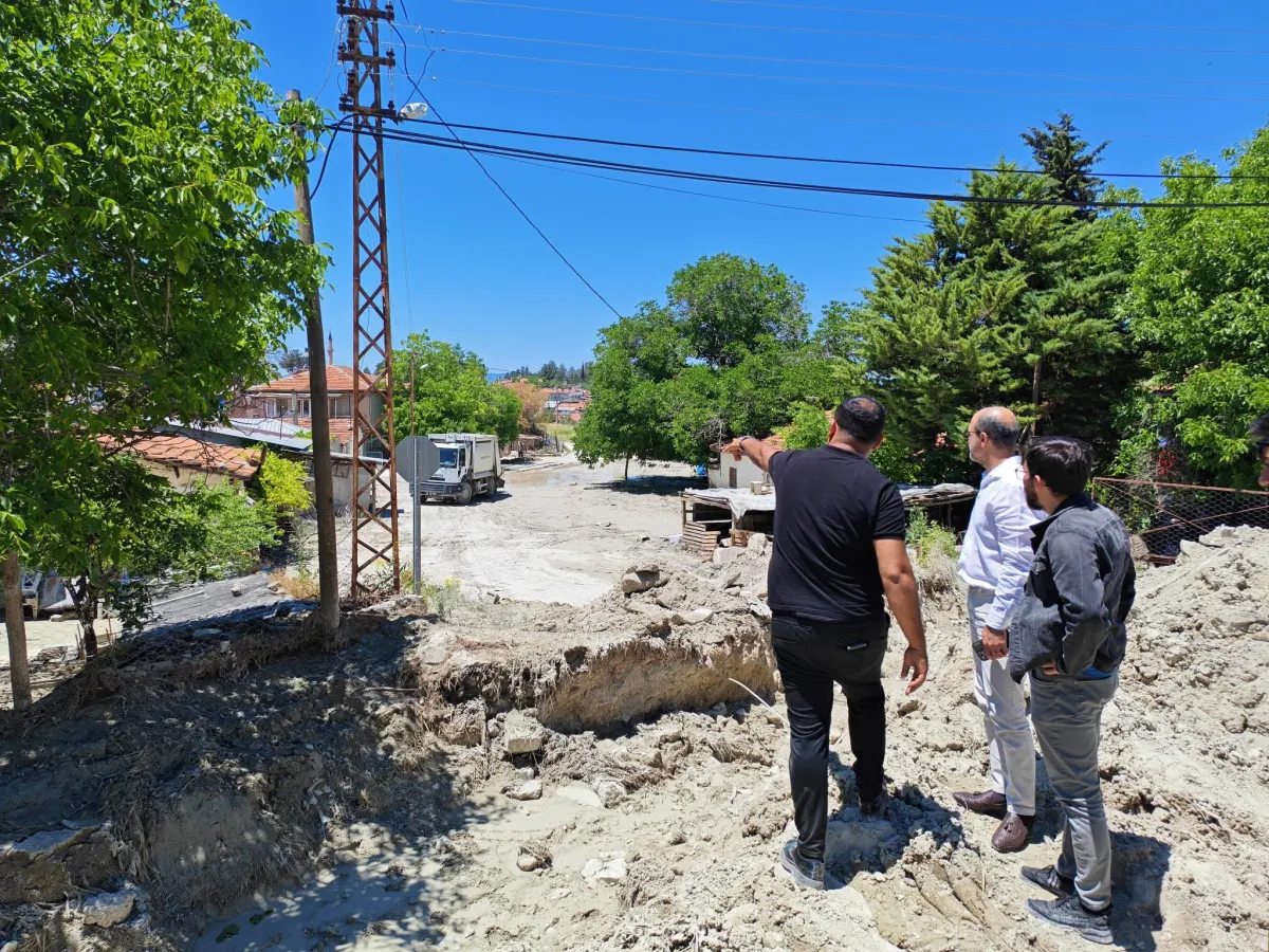 Burdur’da Yağışın Vurduğu Mahalle İçin Çalışma Başlatılıyor