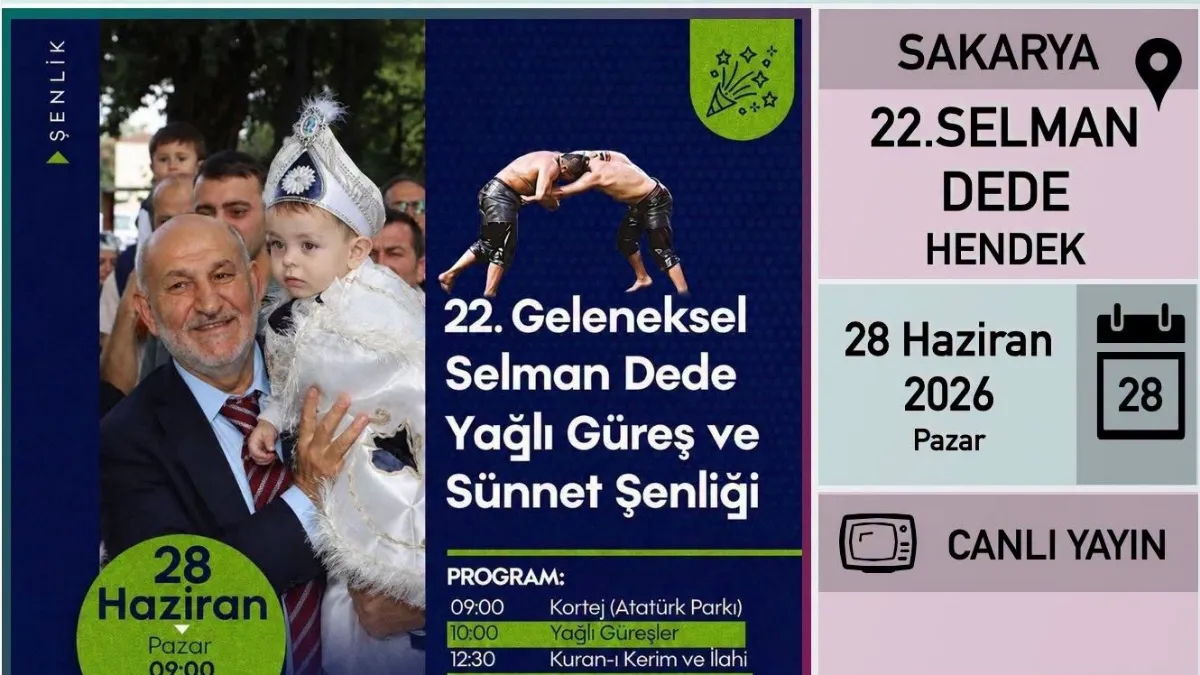 28 Haziran 2026 Hendek Selman Dede Yağlı Güreşleri Canlı Yayın Var mı? Hendek Güreşlerinde Başpehlivan Kim Olur?