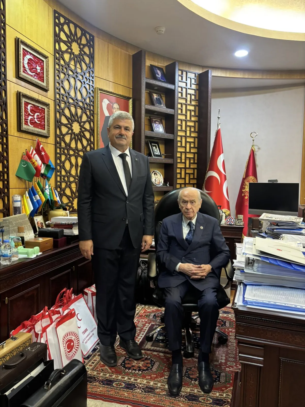 MHP Burdur eski Milletvekili Alparslan Dursun’dan Bahçeli ziyareti