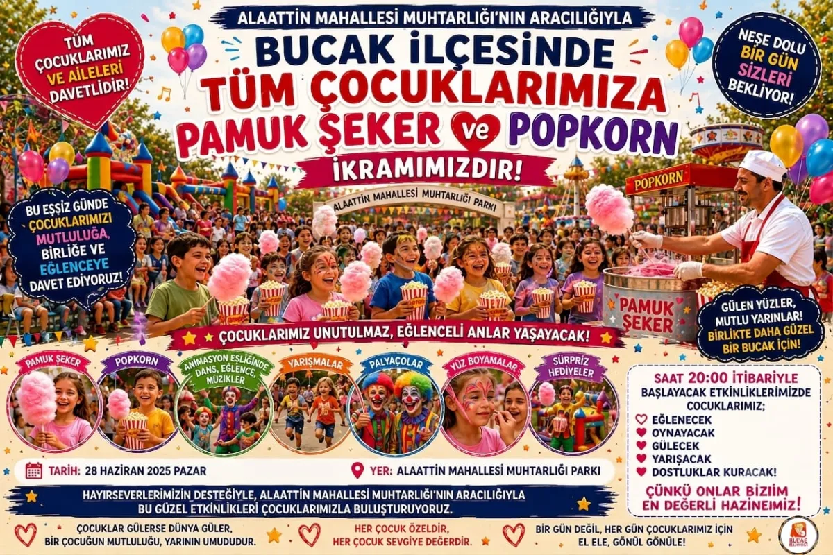 Bucak’ta çocuklar 28 Haziran’da doyasıya eğlenecek