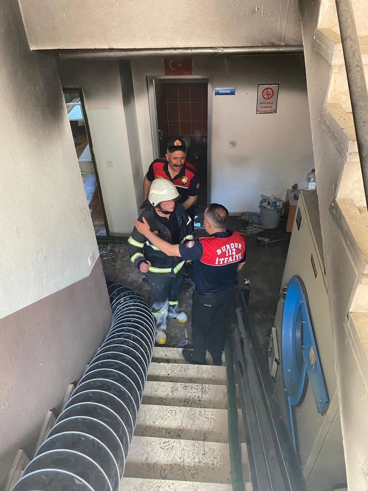 Boşaltılan Burdur E Tipi Cezaevi’nde Yangın Çıktı