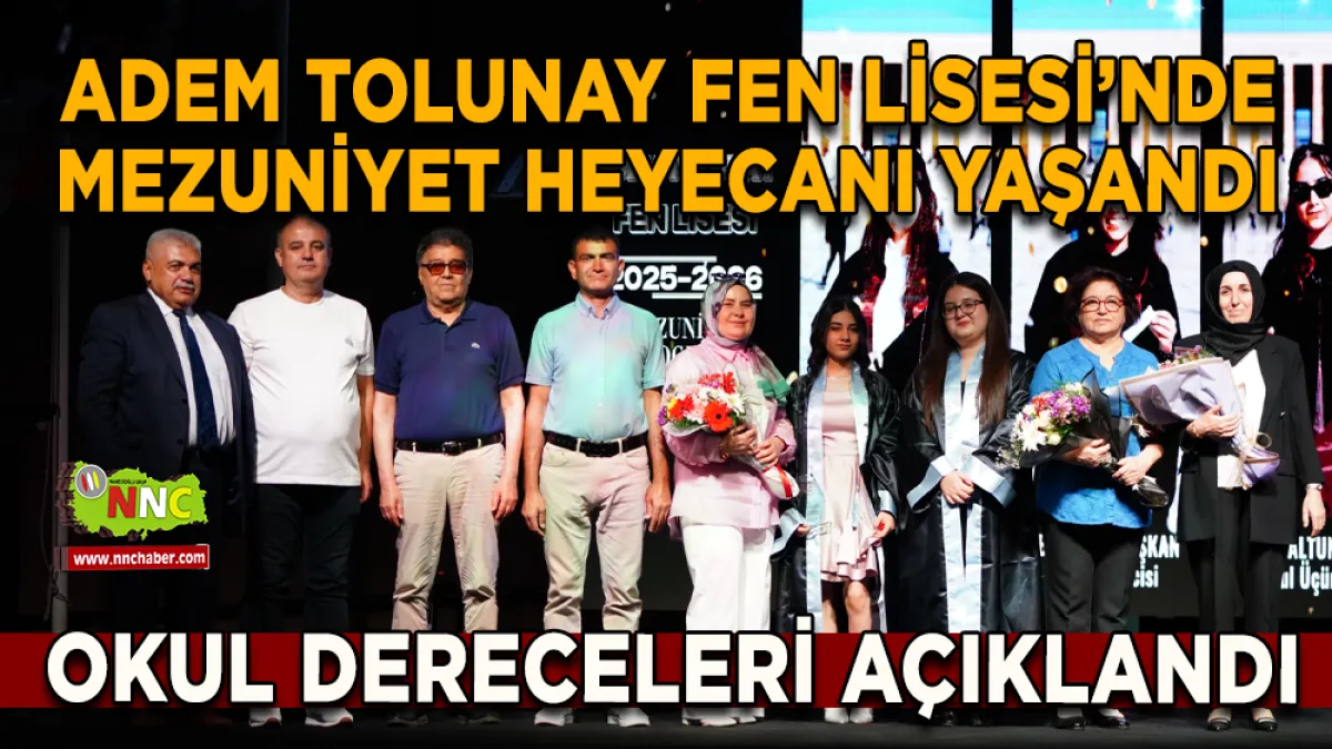 Adem Tolunay Fen Lisesi’nde Mezuniyet Heyecanı Yaşandı