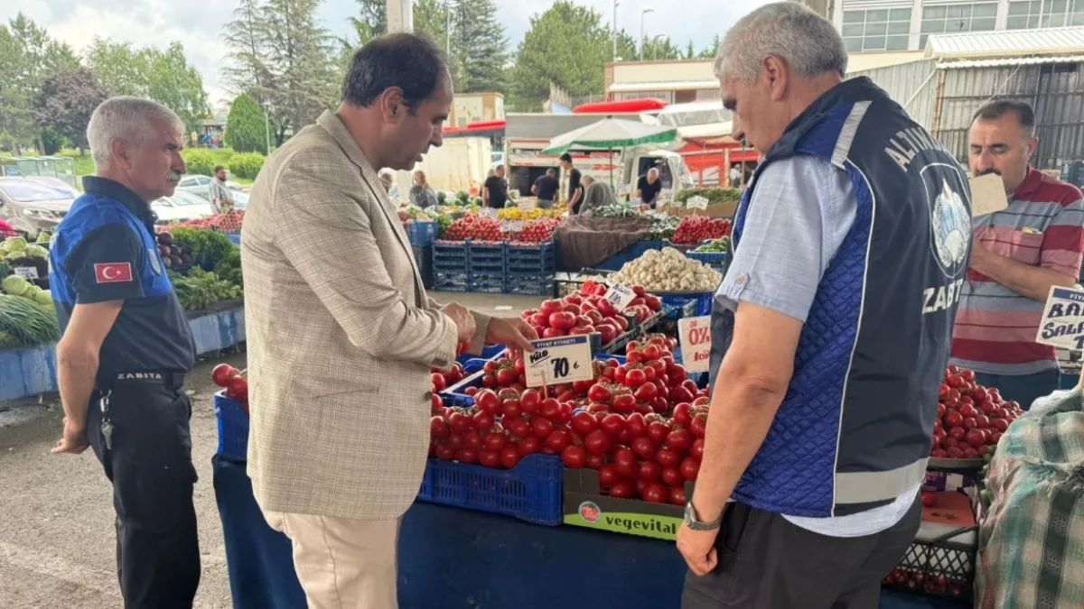 Altındağ Zabıtası Pazarlarda Denetimde