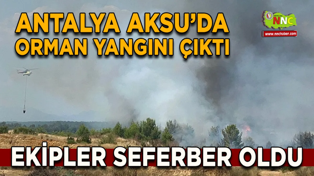 Antalya’da Yangına 2 Uçak ve 2 Helikopterle Müdahale