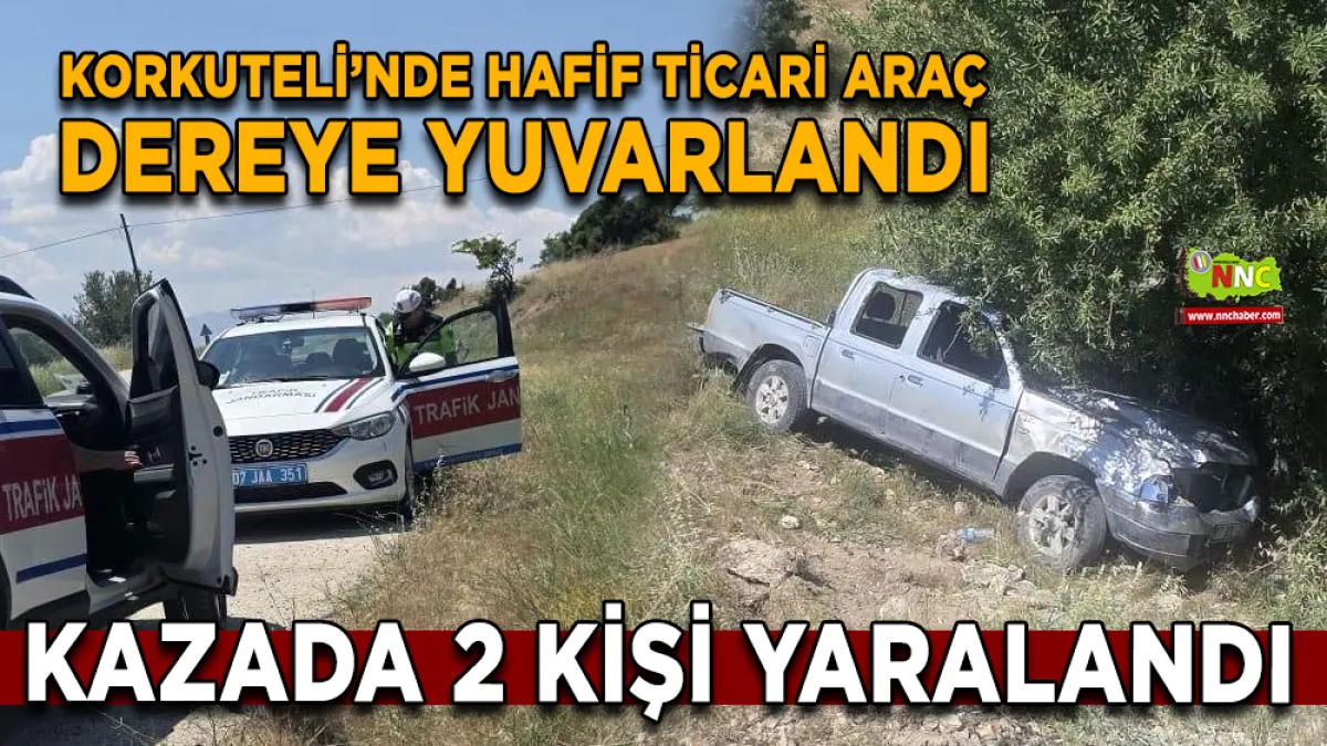 Antalya Korkuteli’nde trafik kazası: 2 kişi yaralandı