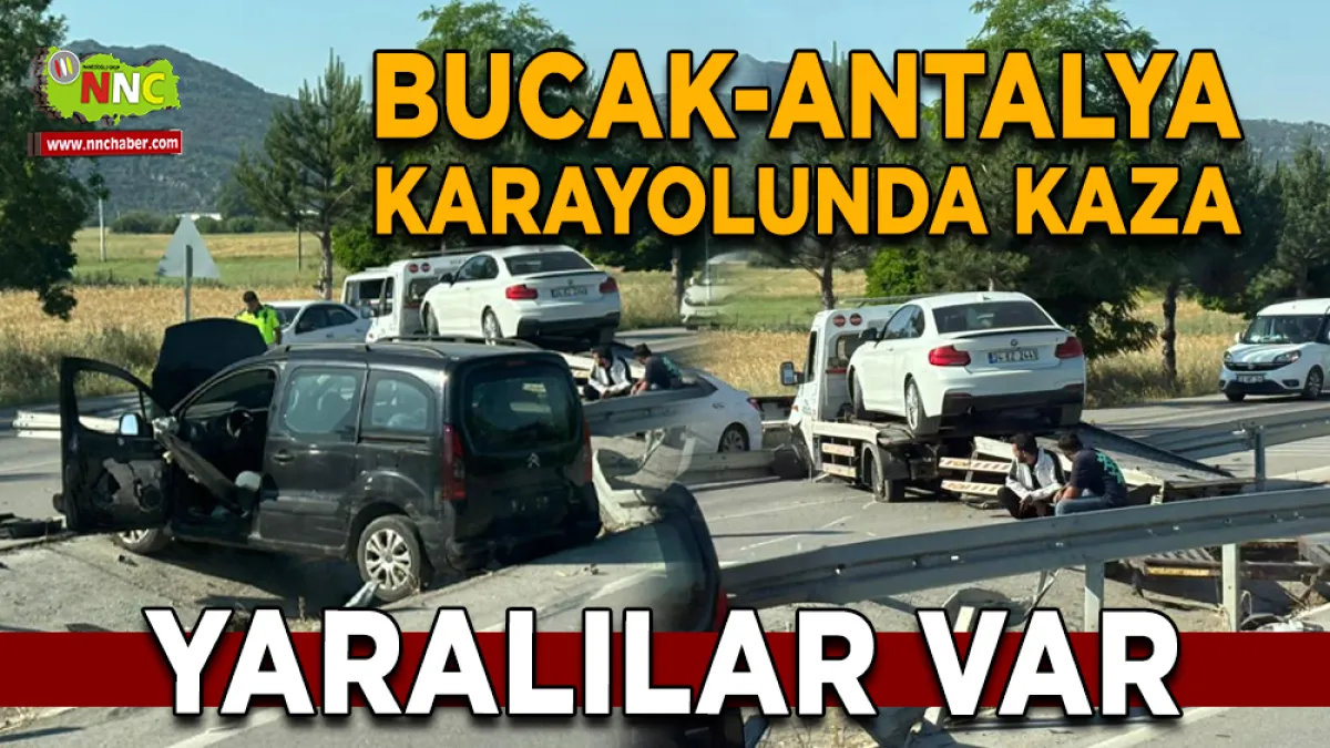 Bucak-Antalya Karayolunda Kaza: Yaralılar Var