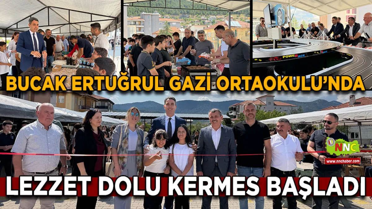 Bucak Ertuğrul Gazi Ortaokulu’nda lezzet dolu kermes başladı