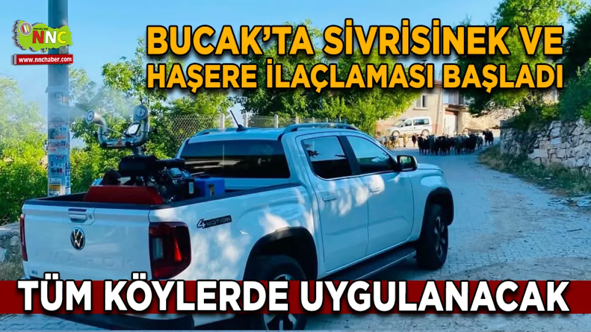 Bucak Köylerinde Sivrisinek İlaçlaması Başladı