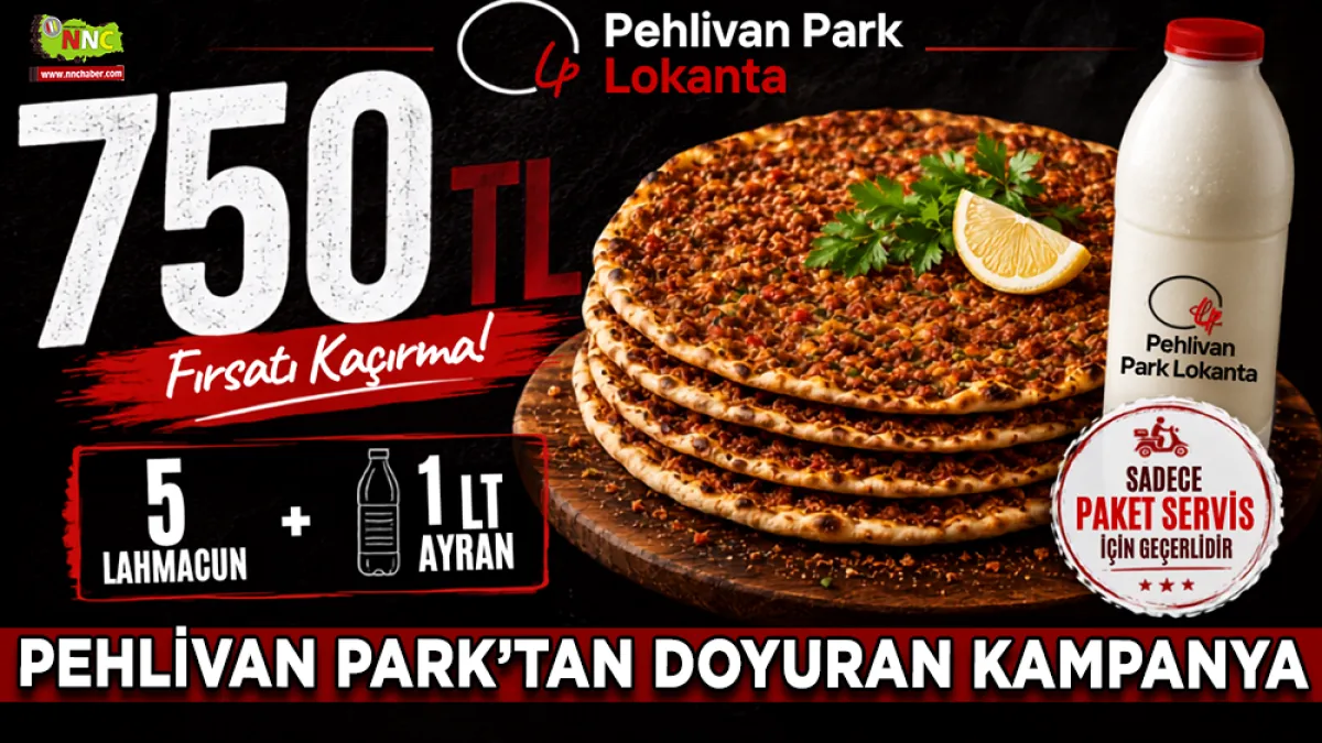 Bucak Pehlivan Park'ta 5 lahmacun ve 1 litre ayran 750 TL