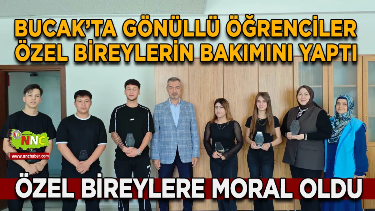 Bucak’ta Gönüllü Öğrenciler Özel Bireylerin Bakımını Yaptı