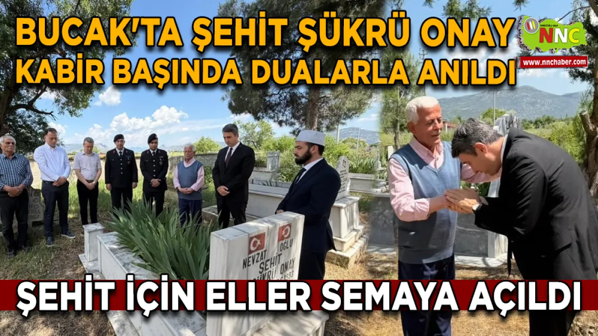 Bucak'ta Jandarma Çavuş Şükrü Onay sene-i devriyesinde kabri başında anıldı
