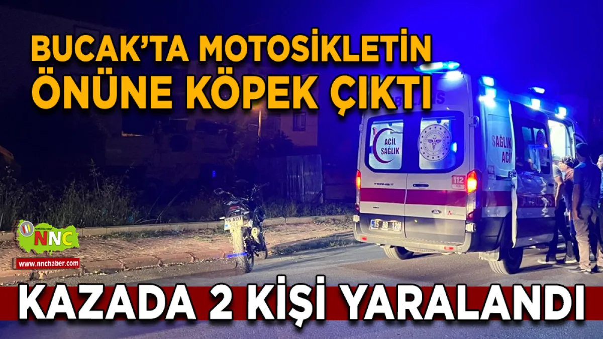 Bucak’ta motosiklet kazasında 2 kişi yaralandı