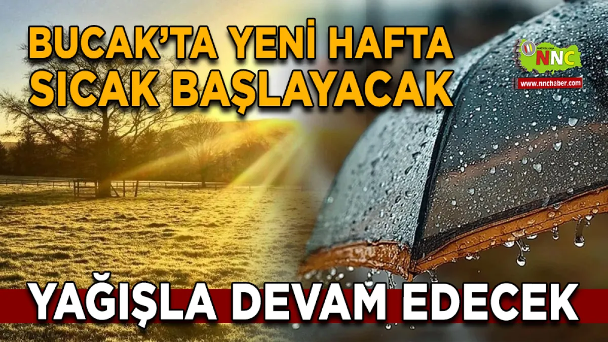 Bucak’ta Yeni Hafta Sıcak Başlayacak, Yağışla Devam Edecek