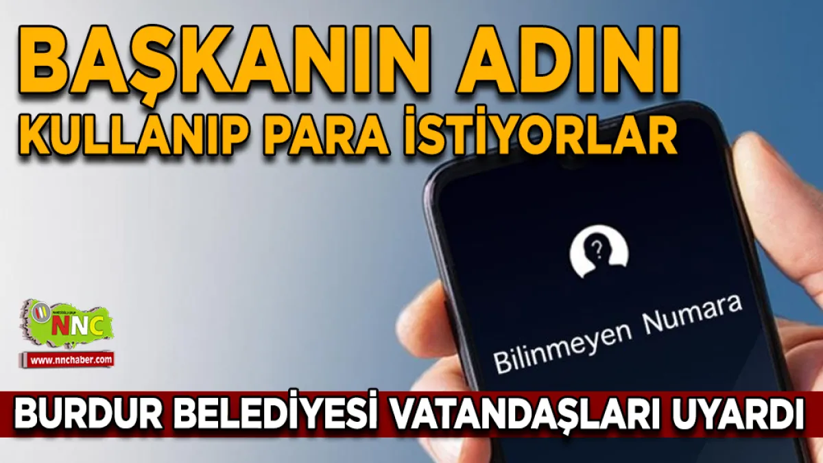 Burdur Belediyesi'nden Sahte Bağış Uyarısı