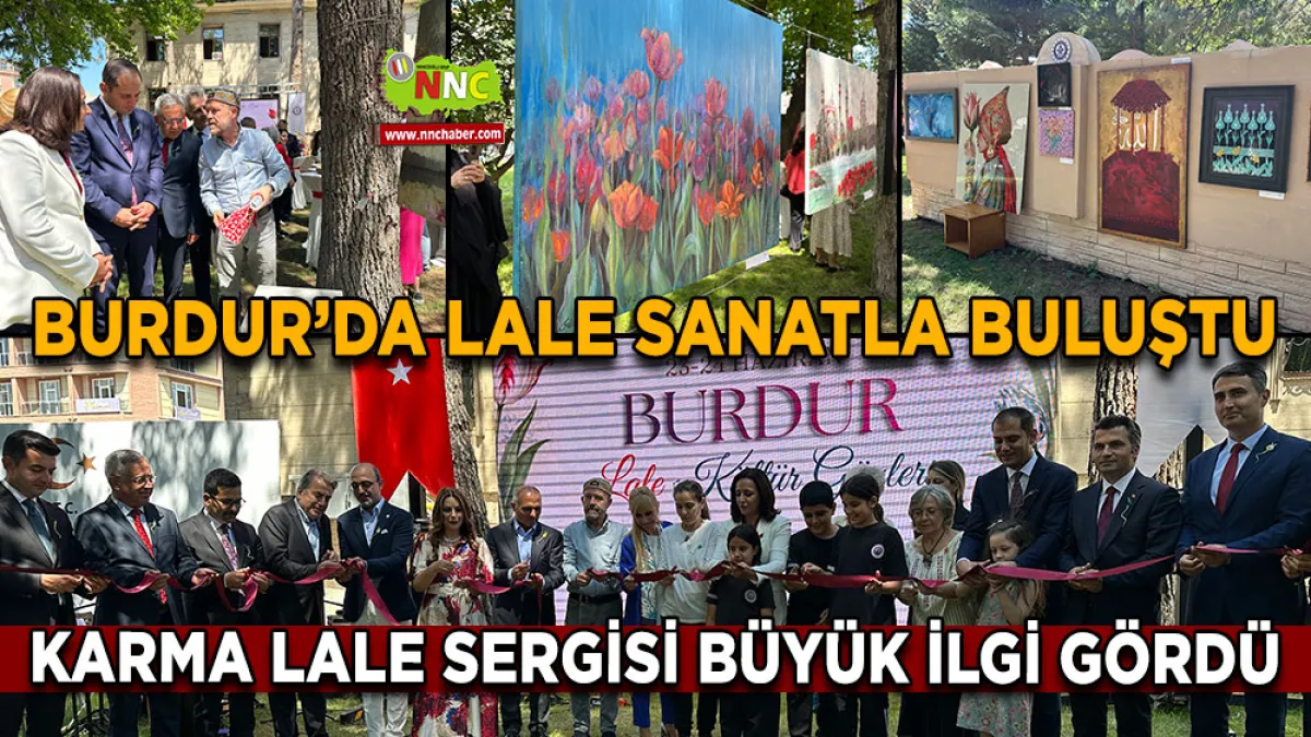 Burdur’da lale sanatla buluştu Karma Lale sergisi büyük ilgi gördü