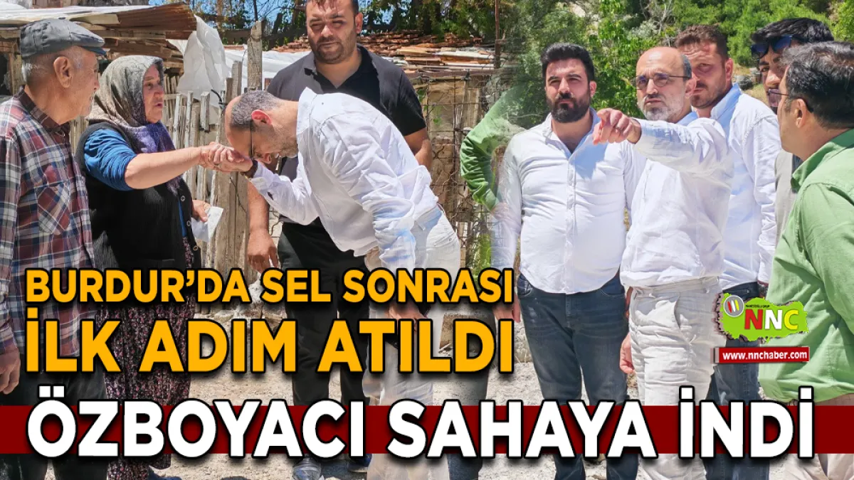 Burdur’da Yağışın Vurduğu Mahalle İçin Çalışma Başlatılıyor