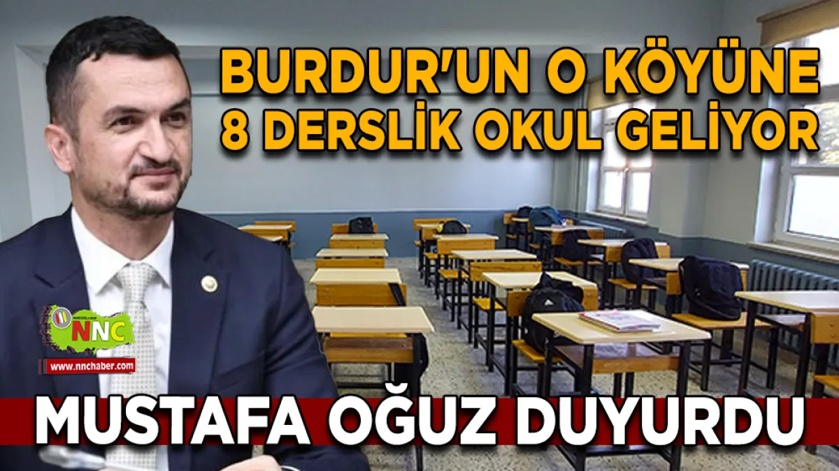 Burdur Kayaaltı Köyü’ne 8 derslikli ortaokul yapılacak