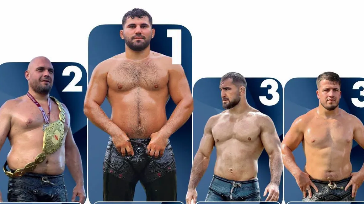 Bursa Nilüfer Çalı 2026 yılı Yağlı Pehlivan Güreşlerinde Başpehlivan Erkan Taş 