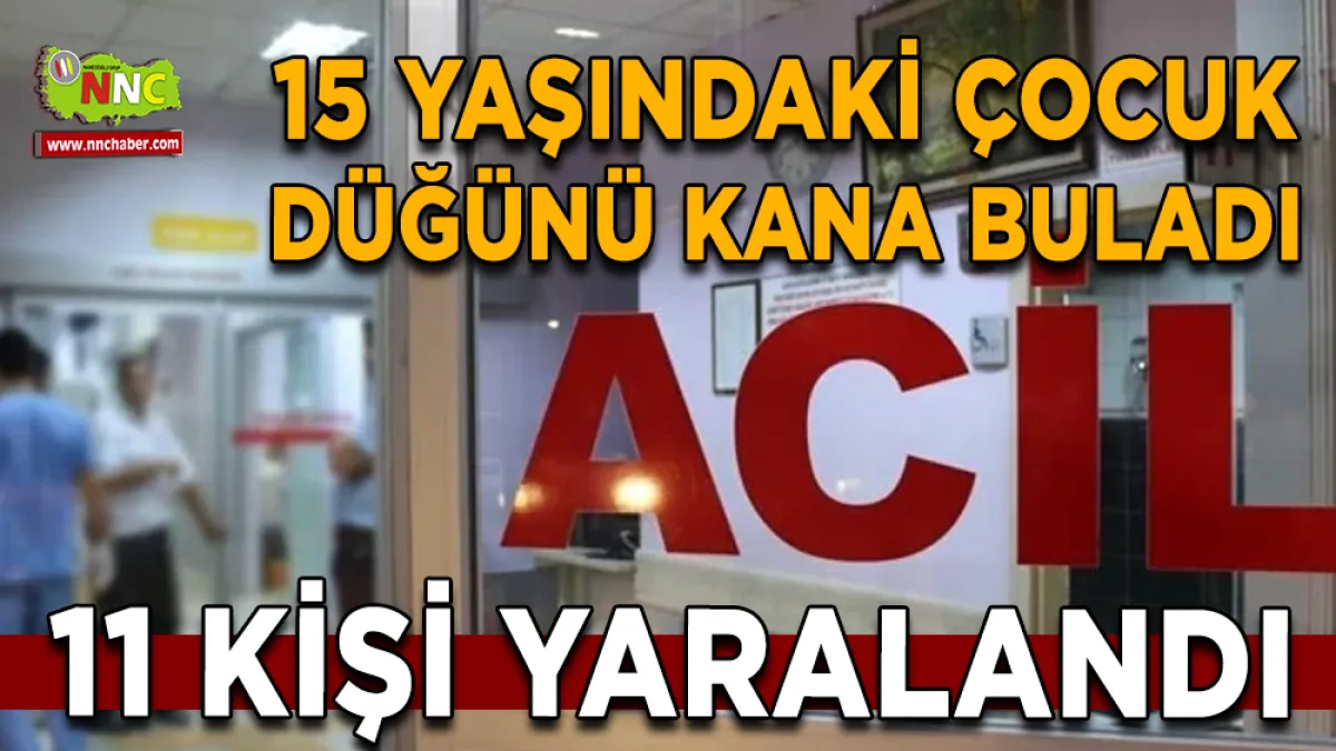 Düğünde tüfekten çıkan saçmalar 11 kişiyi yaraladı