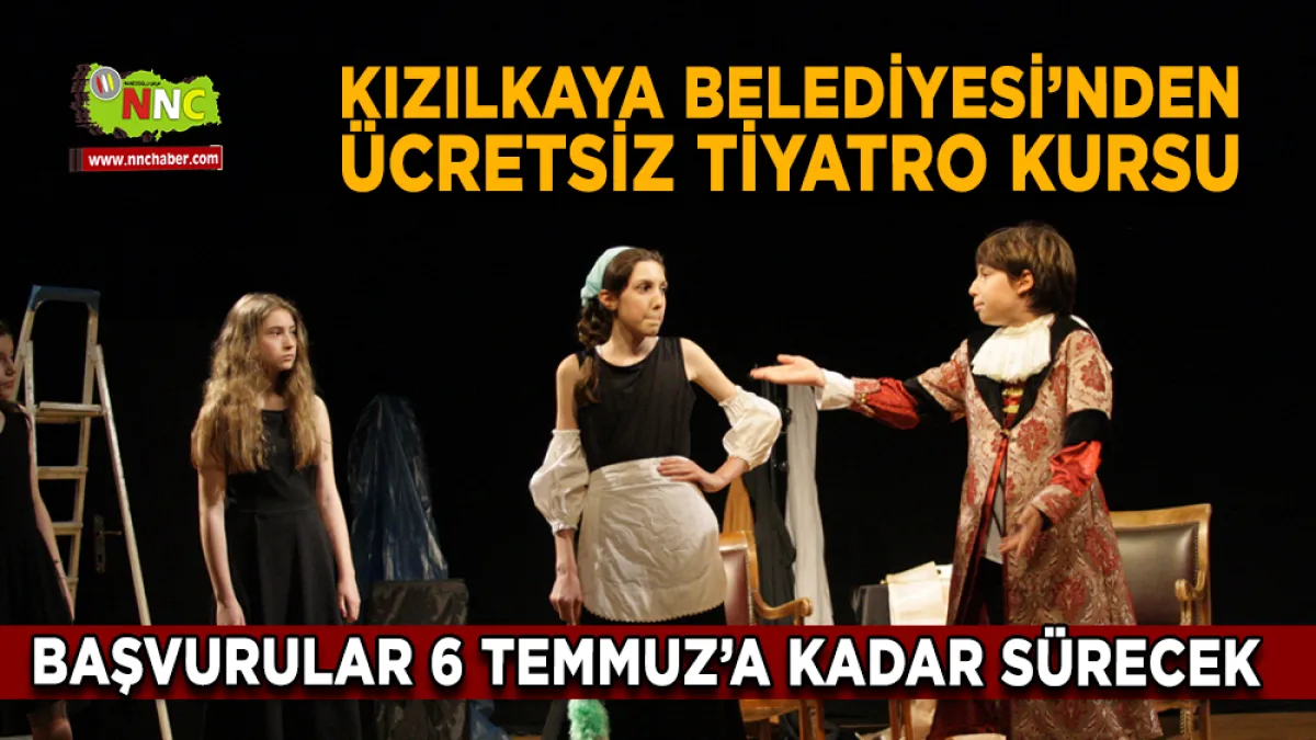Kızılkaya Belediyesi’nden Ücretsiz Tiyatro Kursu