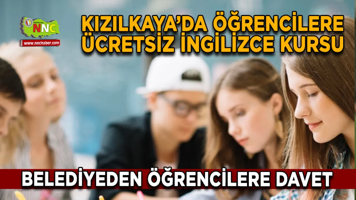 Kızılkaya’da Öğrencilere Ücretsiz İngilizce Kursu