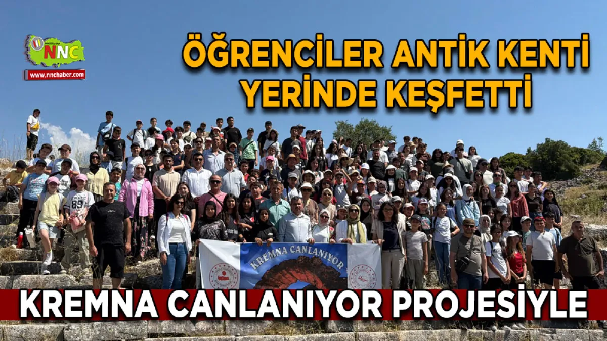 Kremna Canlanıyor Projesiyle öğrenciler Antik Kenti yerinde keşfetti
