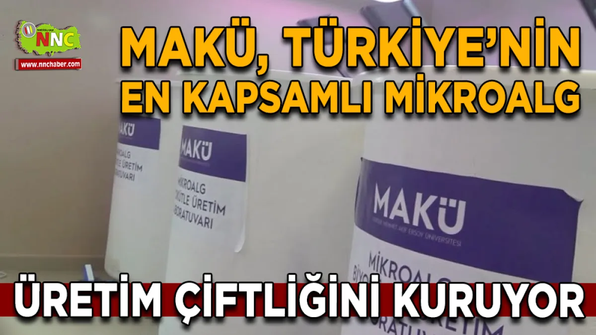 MAKÜ Türkiye’nin en kapsamlı mikroalg üretim çiftliğini kuruyor